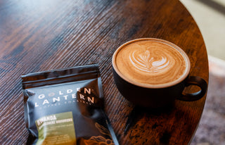 Latte & Small Coffee Bean Bag